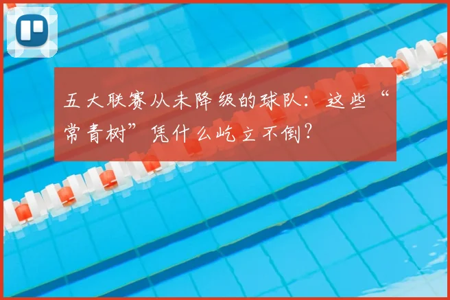 五大联赛从未降级的球队:这些“常青树”凭什么屹立不倒?